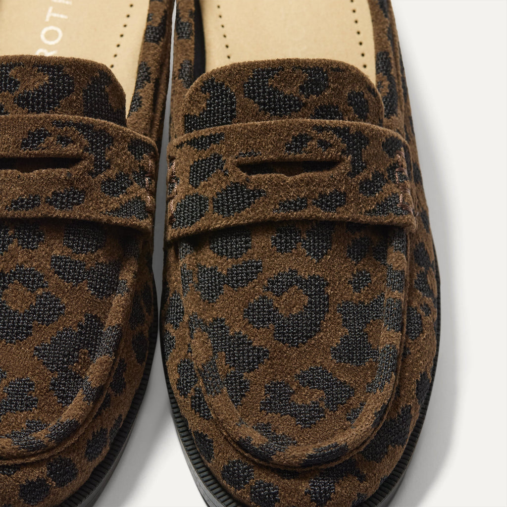 The Penny Loafer Mule - ReVelvet™ Cheetah